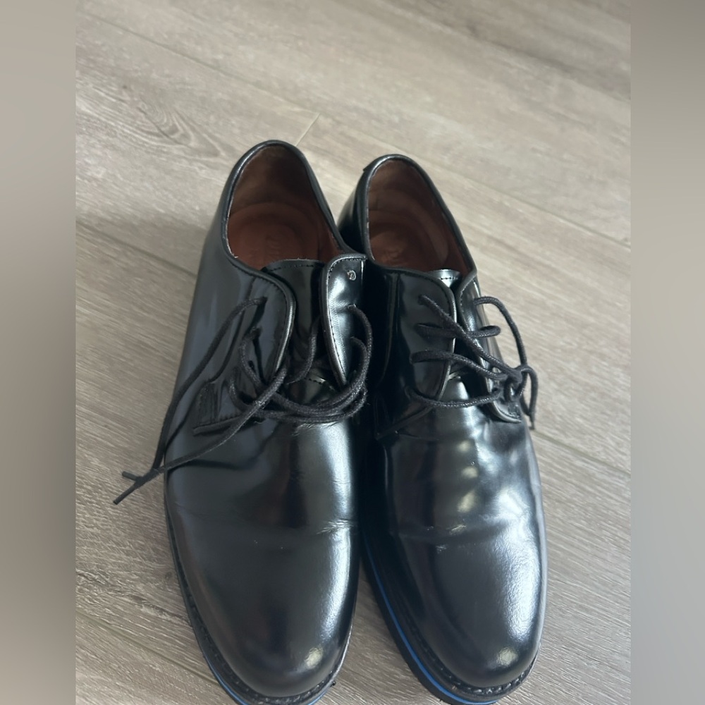 Italian Leather Black Lace up Oxford
